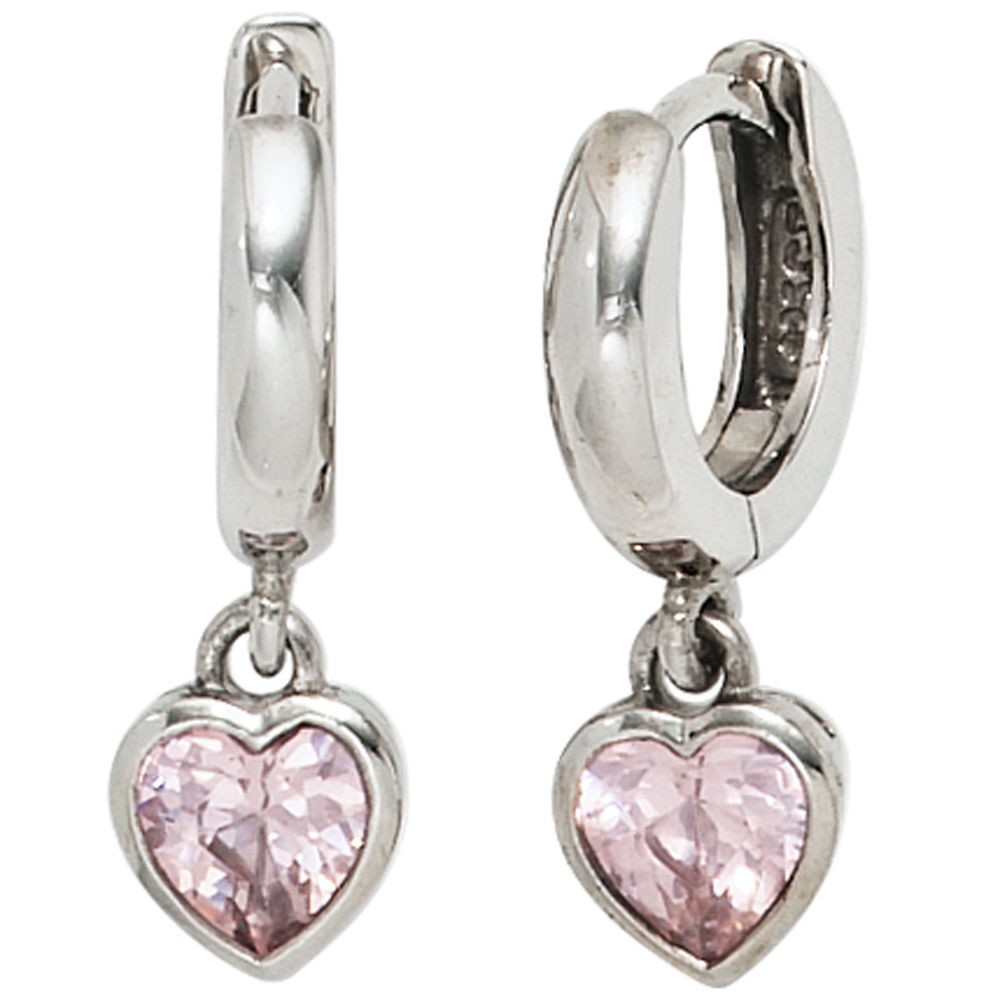 Kinderring Mit Herz Und Steinchen - Verstellbarer 925 Sterling Silber Ring Für Mädchen